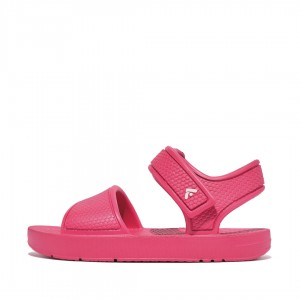 Kids' Fitflop Iqushion Eva Back-Strap Sandals Red | IN-KQELR8052