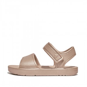 Kids' Fitflop Iqushion Eva Back-Strap Sandals Gold | IN-WBOTQ6123