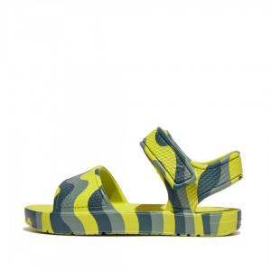 Kids' Fitflop Iqushion Eva Back-Strap Sandals Light Green | IN-BQHGY1867