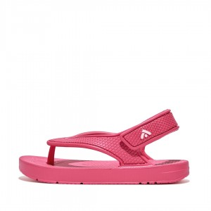 Kids' Fitflop Iqushion Eva Back Straps Flip Flops Red | IN-EQKJW3056