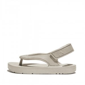 Kids' Fitflop Iqushion Eva Back Straps Flip Flops Silver | IN-ECWOX2043