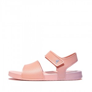 Kids' Fitflop Iqushion Rubber Back-Strap Sandals Pink | IN-ZTBPW9203