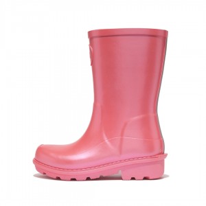 Kids' Fitflop Wonderwelly Welly Rubber Boots Red | IN-AUPOI3671