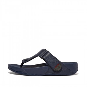 Men's Fitflop Trakk Ii Toe Thongs Navy | IN-CDXPG3079