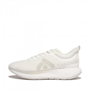 Women's Fitflop Ff-Runner Poly Pu Tpu Sneakers White | IN-TAXNF2594