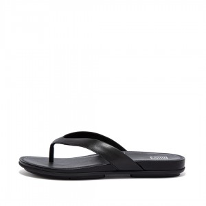 Women's Fitflop Gracie Flip Flops Black | IN-TBQWM0938