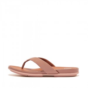 Women's Fitflop Gracie Flip Flops Pink | IN-BGLCZ1072