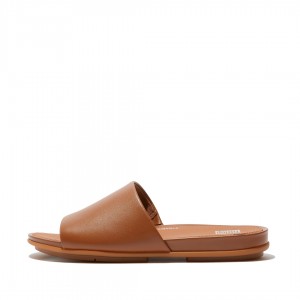 Women's Fitflop Gracie Slides Slides Brown | IN-EICFY2563