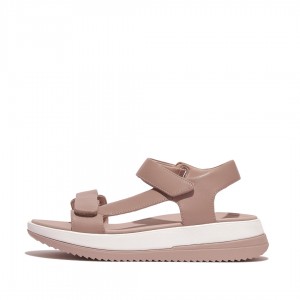 Women's Fitflop Surff Back Strap Sandals Beige | IN-ZFDKM4586