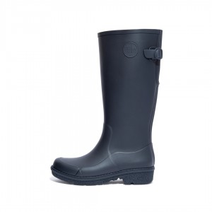 Women's Fitflop Wonderwelly Rubber Boots Navy | IN-RDEYN7258