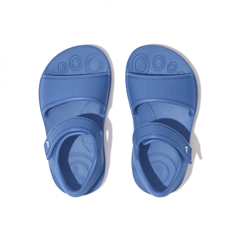 Kids' Fitflop Iqushion Eva Back-Strap Sandals Blue | IN-TYOLW0214