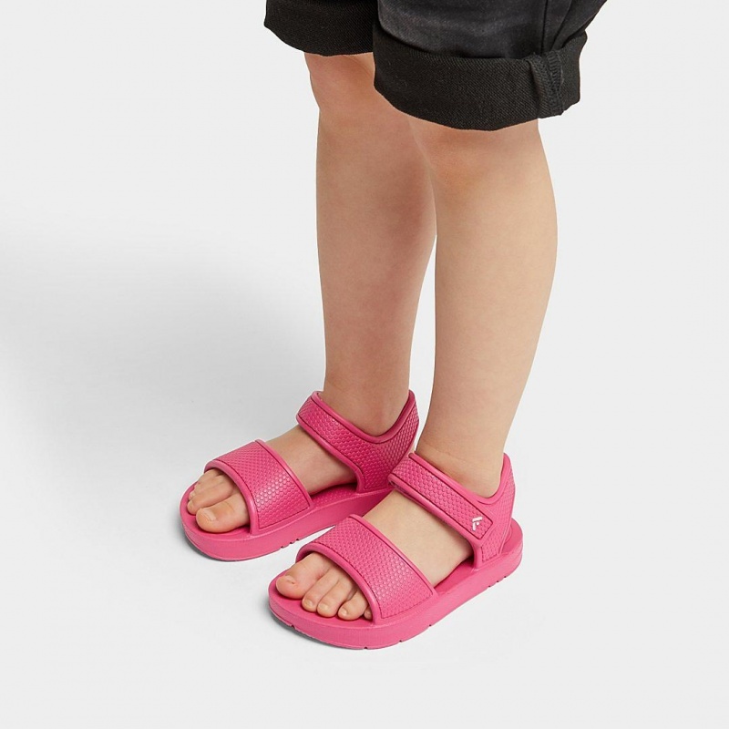 Kids' Fitflop Iqushion Eva Back-Strap Sandals Red | IN-KQELR8052