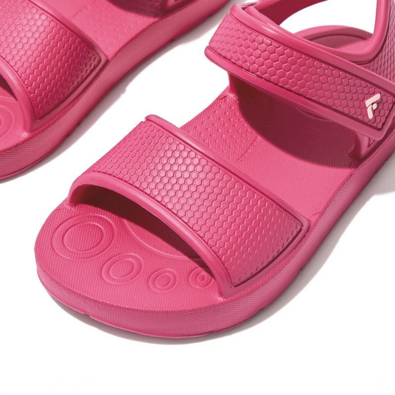 Kids' Fitflop Iqushion Eva Back-Strap Sandals Red | IN-KQELR8052