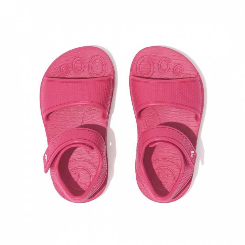 Kids' Fitflop Iqushion Eva Back-Strap Sandals Red | IN-KQELR8052