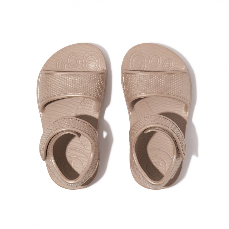 Kids' Fitflop Iqushion Eva Back-Strap Sandals Gold | IN-WBOTQ6123