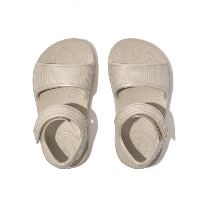 Kids' Fitflop Iqushion Eva Back-Strap Sandals Silver | IN-HINCR9816