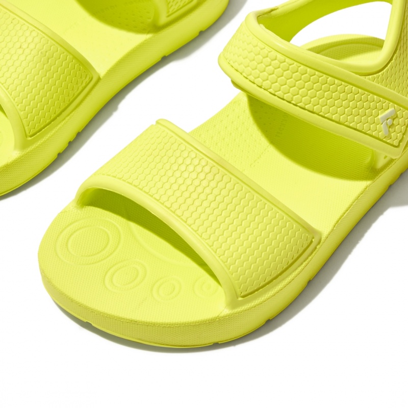 Kids' Fitflop Iqushion Eva Back-Strap Sandals Yellow | IN-DSJOB8053