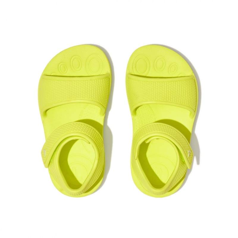 Kids' Fitflop Iqushion Eva Back-Strap Sandals Yellow | IN-DSJOB8053