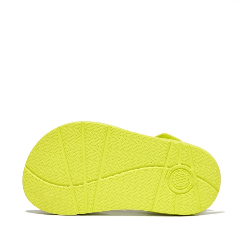 Kids' Fitflop Iqushion Eva Back-Strap Sandals Yellow | IN-DSJOB8053