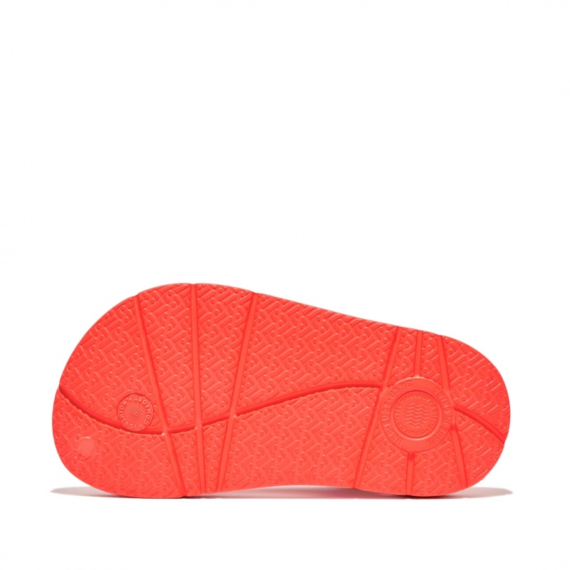 Kids' Fitflop Iqushion Eva Back Straps Flip Flops Red | IN-XIOTH6287