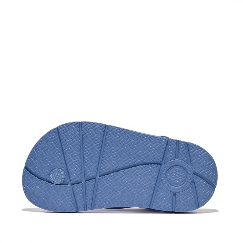 Kids' Fitflop Iqushion Eva Back Straps Flip Flops Blue | IN-ELMDY3179