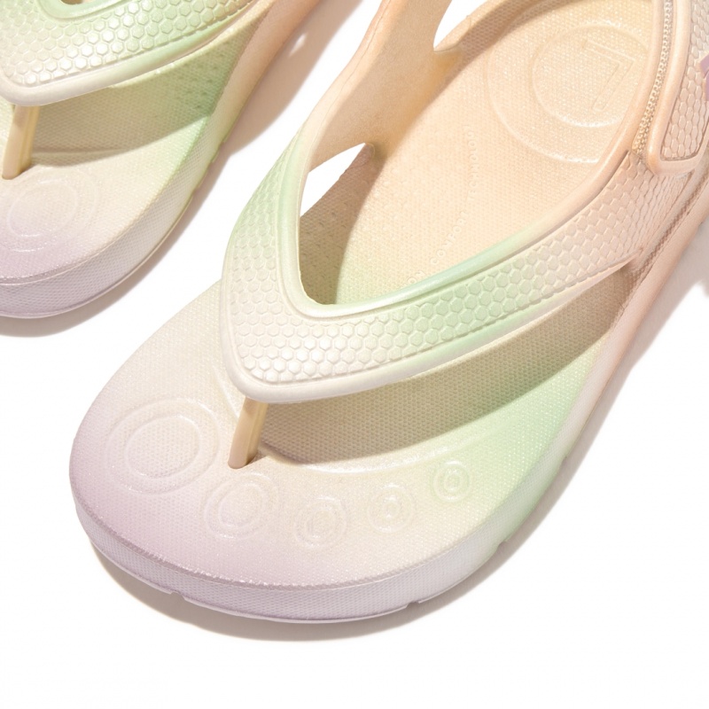 Kids' Fitflop Iqushion Eva Flip Flops White | IN-ODMJP3894