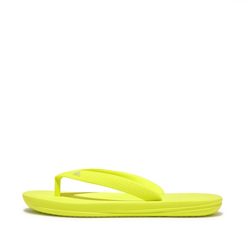 Kids\' Fitflop Iqushion Rubber Flip Flops Yellow | IN-FGJBO7468