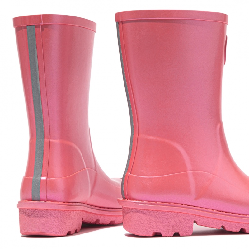 Kids' Fitflop Wonderwelly Welly Rubber Boots Red | IN-AUPOI3671