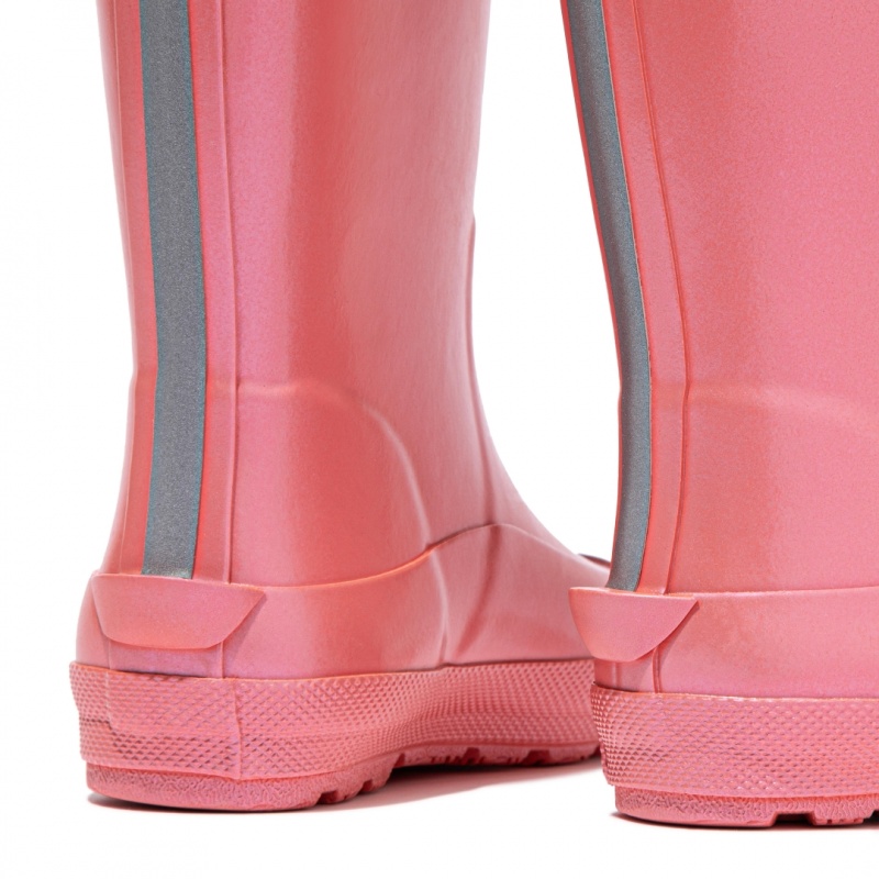 Kids' Fitflop Wonderwelly Welly Rubber Boots Pink | IN-NIDWT2973