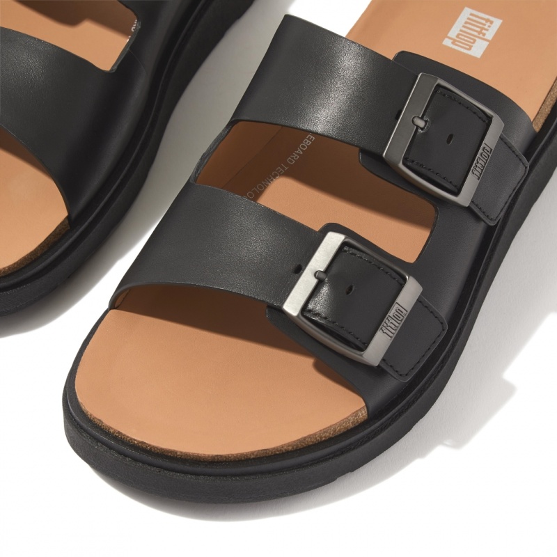 Men's Fitflop Gen-Ff Slides Black | IN-PSHAK7538