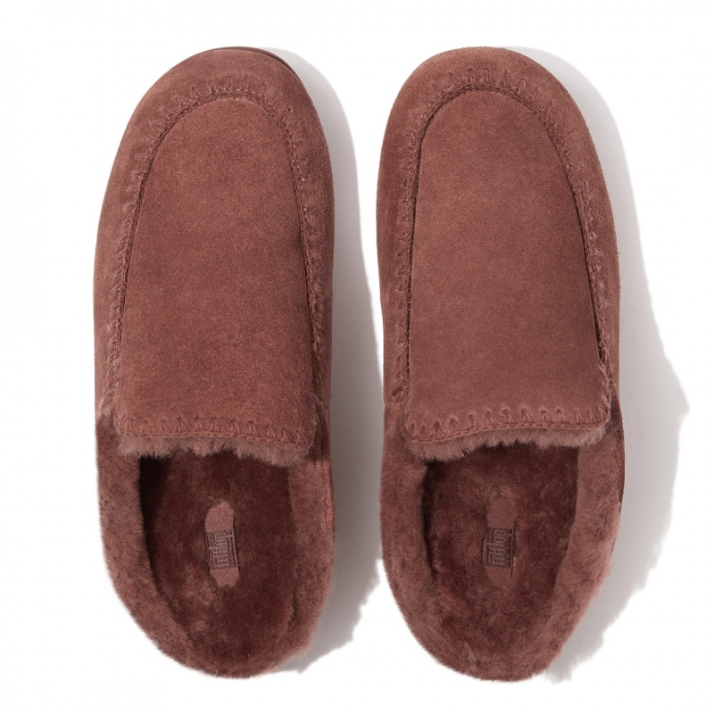 Women's Fitflop Chrissie Ii Haus Slippers Brown | IN-TGAHF7492