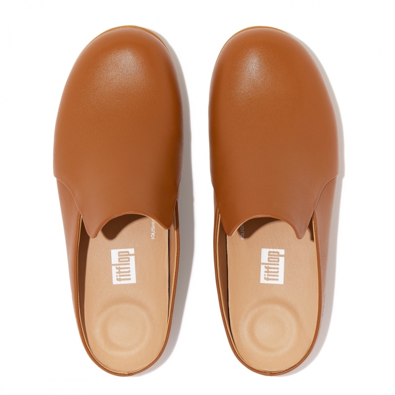 Women's Fitflop Chrissie Ii Haus Slippers Light Brown | IN-PHVDT1485