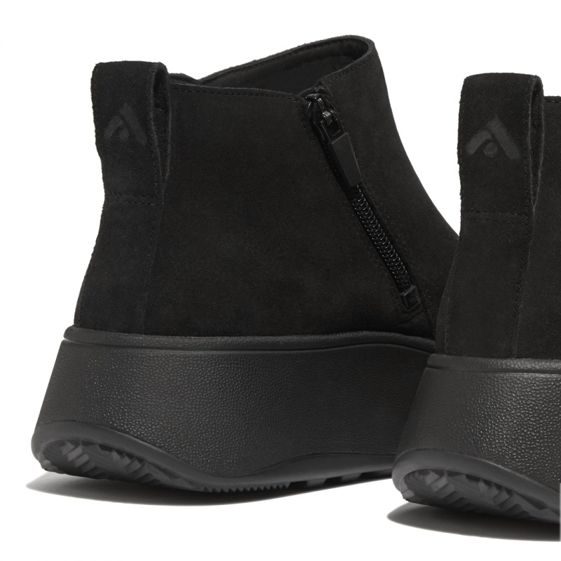 Women's Fitflop F-Mode Ankle Boots Black | IN-NYTFU1854