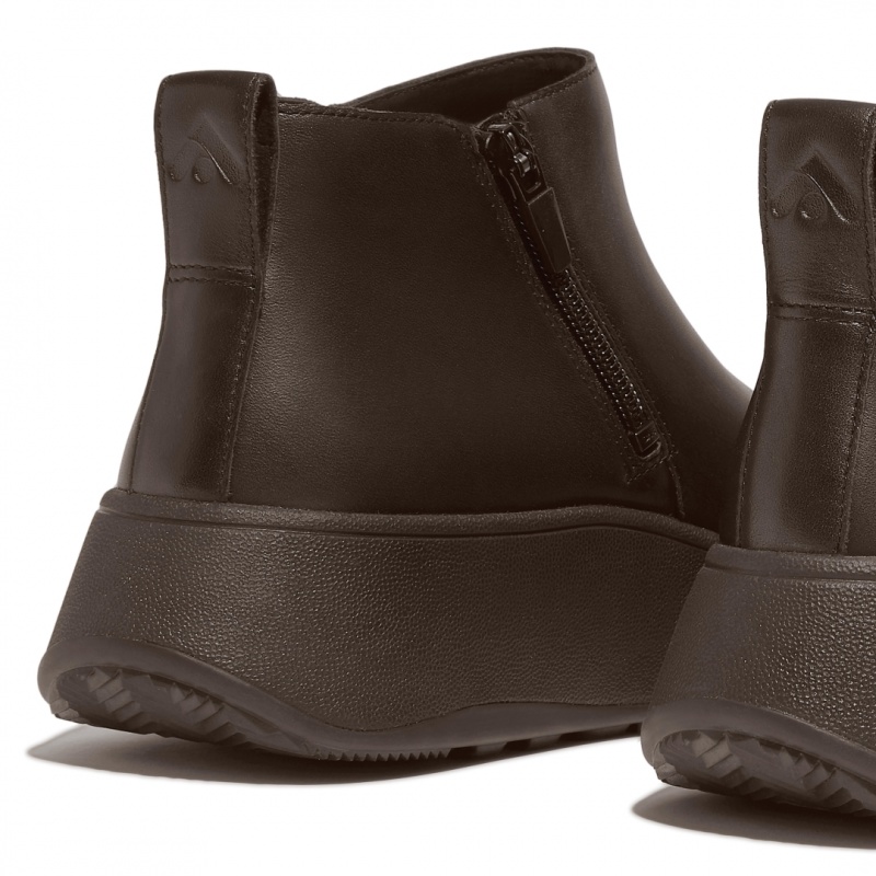 Women's Fitflop F-Mode Ankle Boots Brown | IN-WBQZC1586