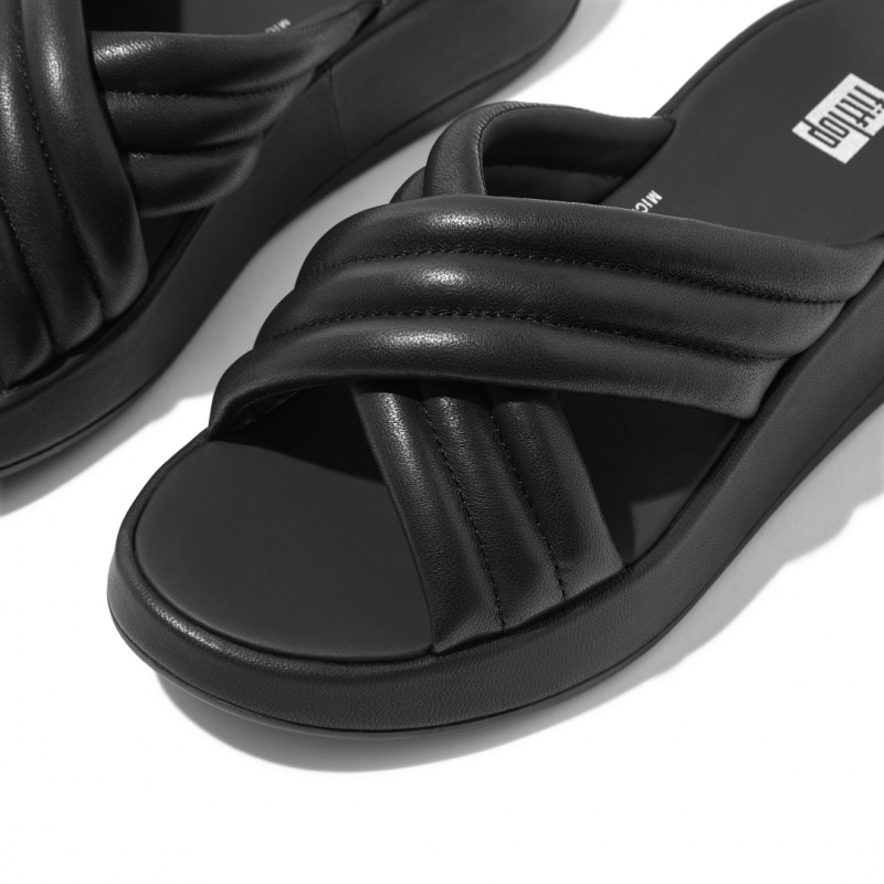 Women's Fitflop F-Mode Slides Slides Black | IN-AEZWS4981