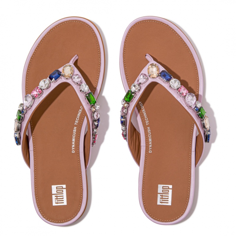 Women's Fitflop Gracie Flip Flops Pink | IN-CNDRM7134