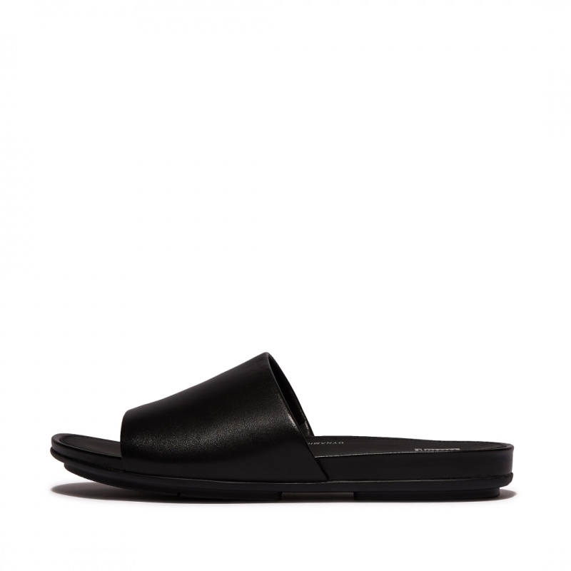 Women\'s Fitflop Gracie Slides Slides Black | IN-KRASP8450