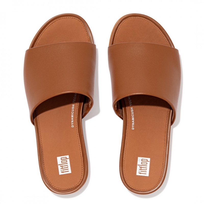 Women's Fitflop Gracie Slides Slides Brown | IN-EICFY2563