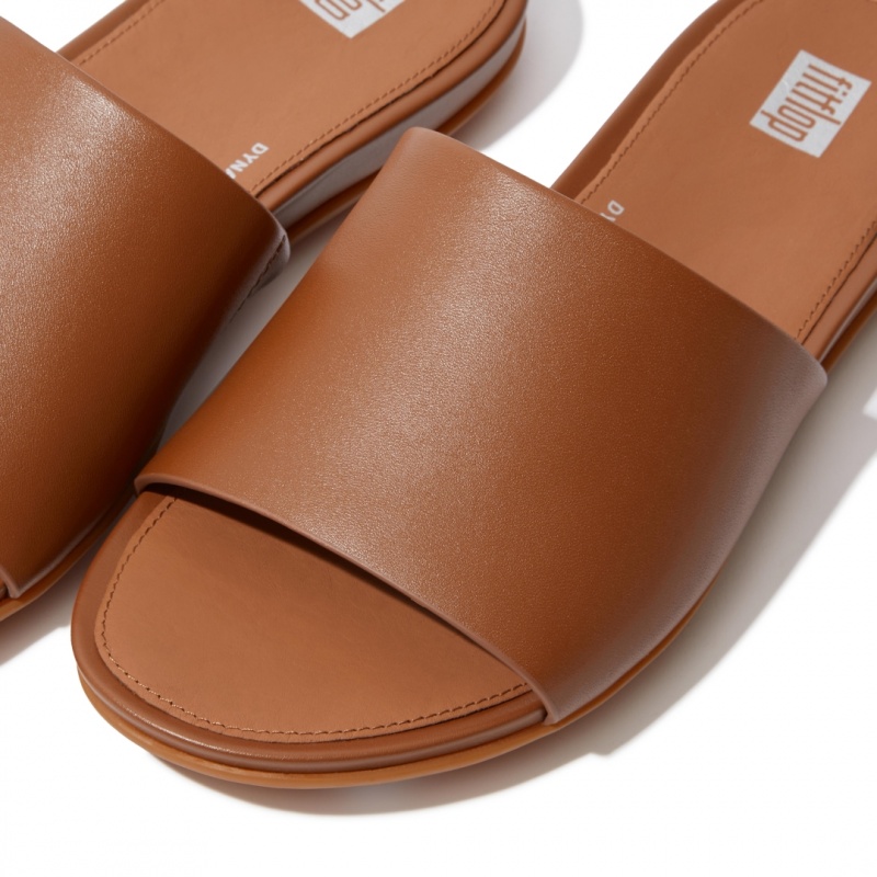 Women's Fitflop Gracie Slides Slides Brown | IN-EICFY2563