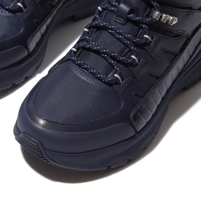 Women's Fitflop Neo-D-Hyker Walking Boots Navy | IN-TFYPS9863