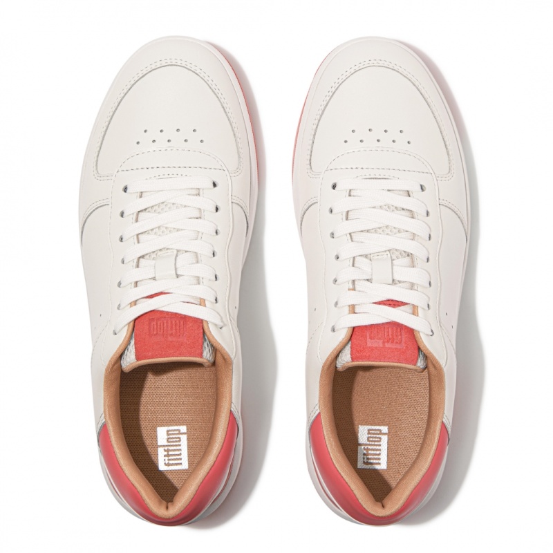 Women's Fitflop Rally-Evo Sneakers White / Pink | IN-QRWPE8752