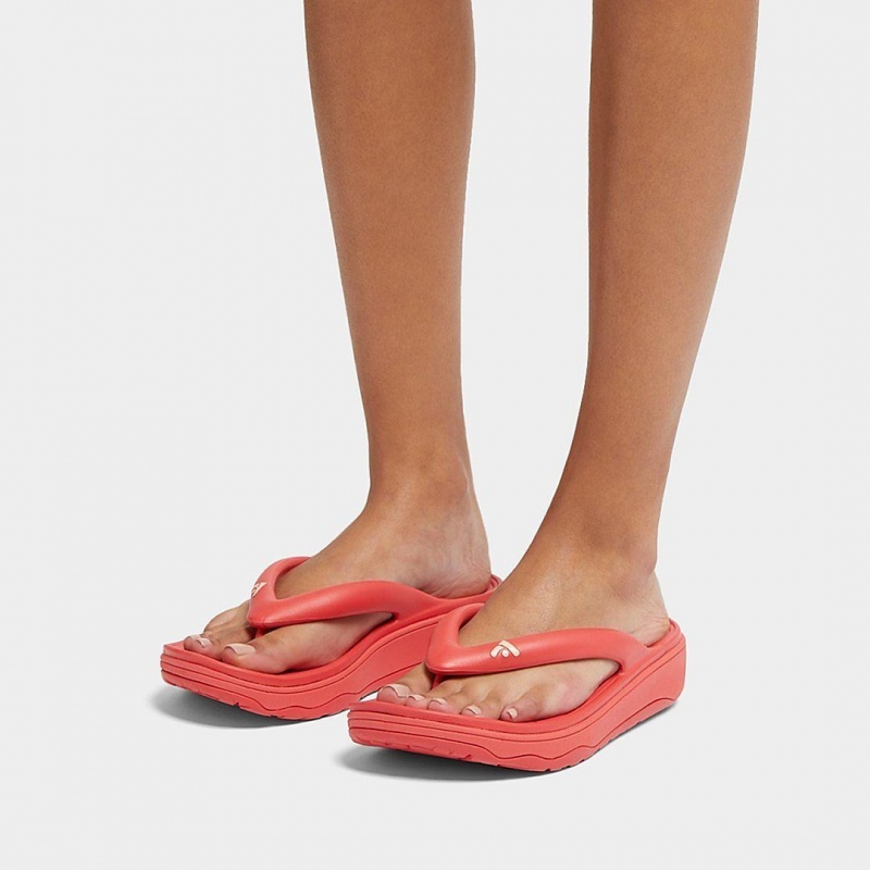 Women's Fitflop Relieff Eva Tpu Thongs Toe-Post Sandals Red | IN-HRGVX6093