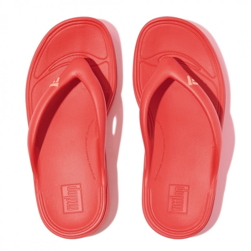 Women's Fitflop Relieff Eva Tpu Thongs Toe-Post Sandals Red | IN-HRGVX6093