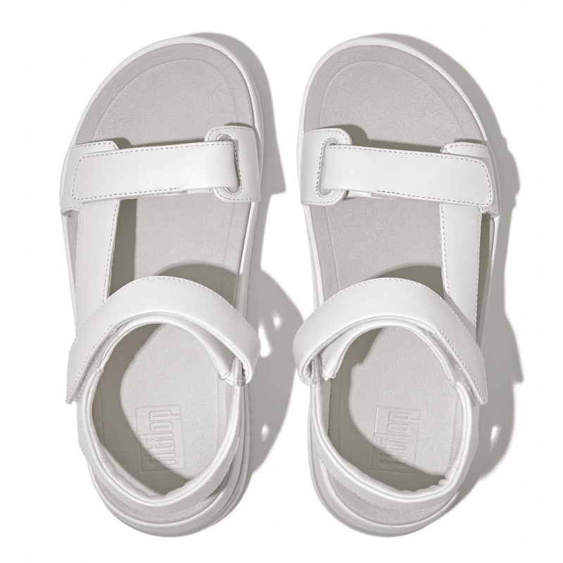 Women's Fitflop Surff Back Strap Sandals White | IN-EBICM0381