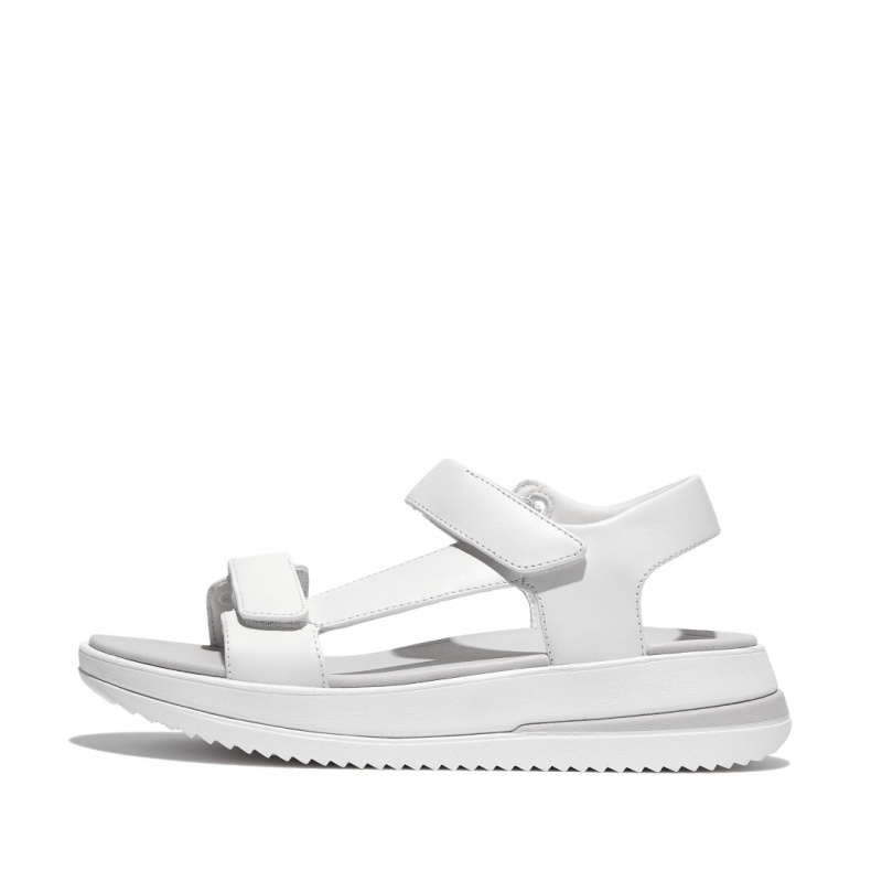 Women\'s Fitflop Surff Back Strap Sandals White | IN-EBICM0381