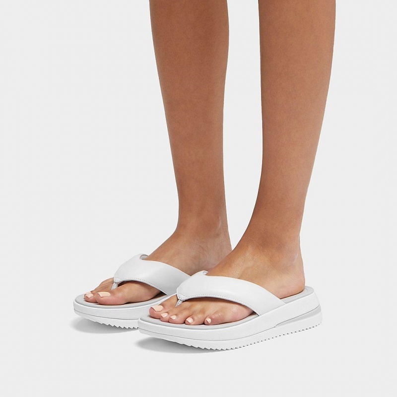 Women's Fitflop Surff Toe Thongs Thongs White | IN-EDAHV7915