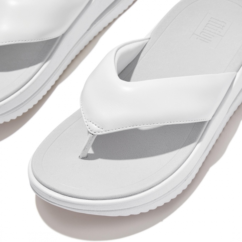 Women's Fitflop Surff Toe Thongs Thongs White | IN-EDAHV7915