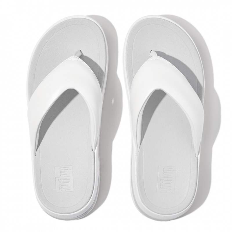 Women's Fitflop Surff Toe Thongs Thongs White | IN-EDAHV7915