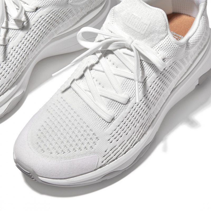 Women's Fitflop Vitamin Ffx Knit Sports Sneakers White | IN-ABOKV5732