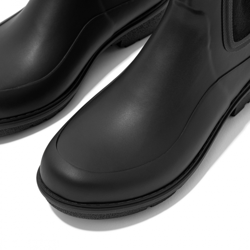 Women's Fitflop Wonderwelly Chelsea Rain Boots Black | IN-DLUBH1876